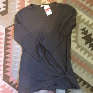 NWT Stateside 3/4 sleeve gray top